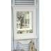 White Wall Mirror With Shelf And Two Hooks Shabby Chic Furniture